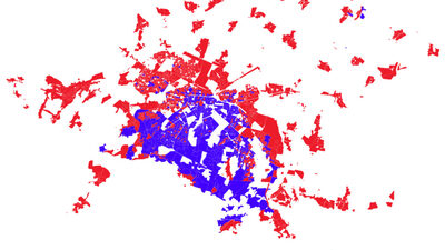 Местният вот разкри две Софии (карта)