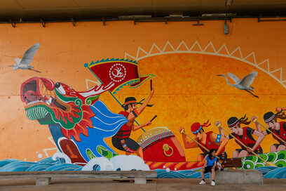  Снимка на деня: Фестивал на драконовите лодки в Тайван 