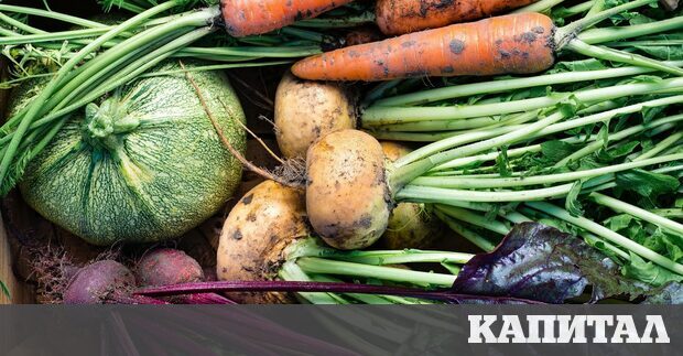 Щандовете с цветни зеленчуци и плодове по пазари и в