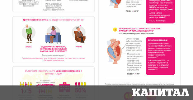 Сърдечната недостатъчност СН засяга над 60 милиона души по света